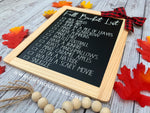 Load image into Gallery viewer, Fall Bucket List Chalkboard Checklist - Hanging Decor
