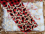 Load image into Gallery viewer, Wooden Star Christmas Tree Ornaments Set
