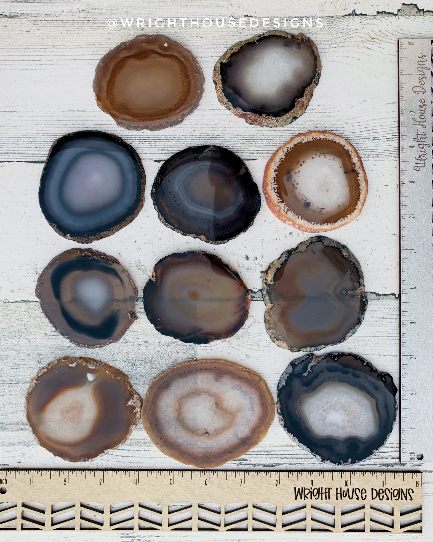 Hand Selected Agate Crystal Slices - By The Slice - Section C Agate