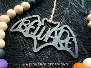 Halloween Word Ornaments - Painted Vector Halloween Ornament Set