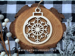 Load image into Gallery viewer, Wooden Snowflake - Christmas Tree Ornaments - Winter Decorations

