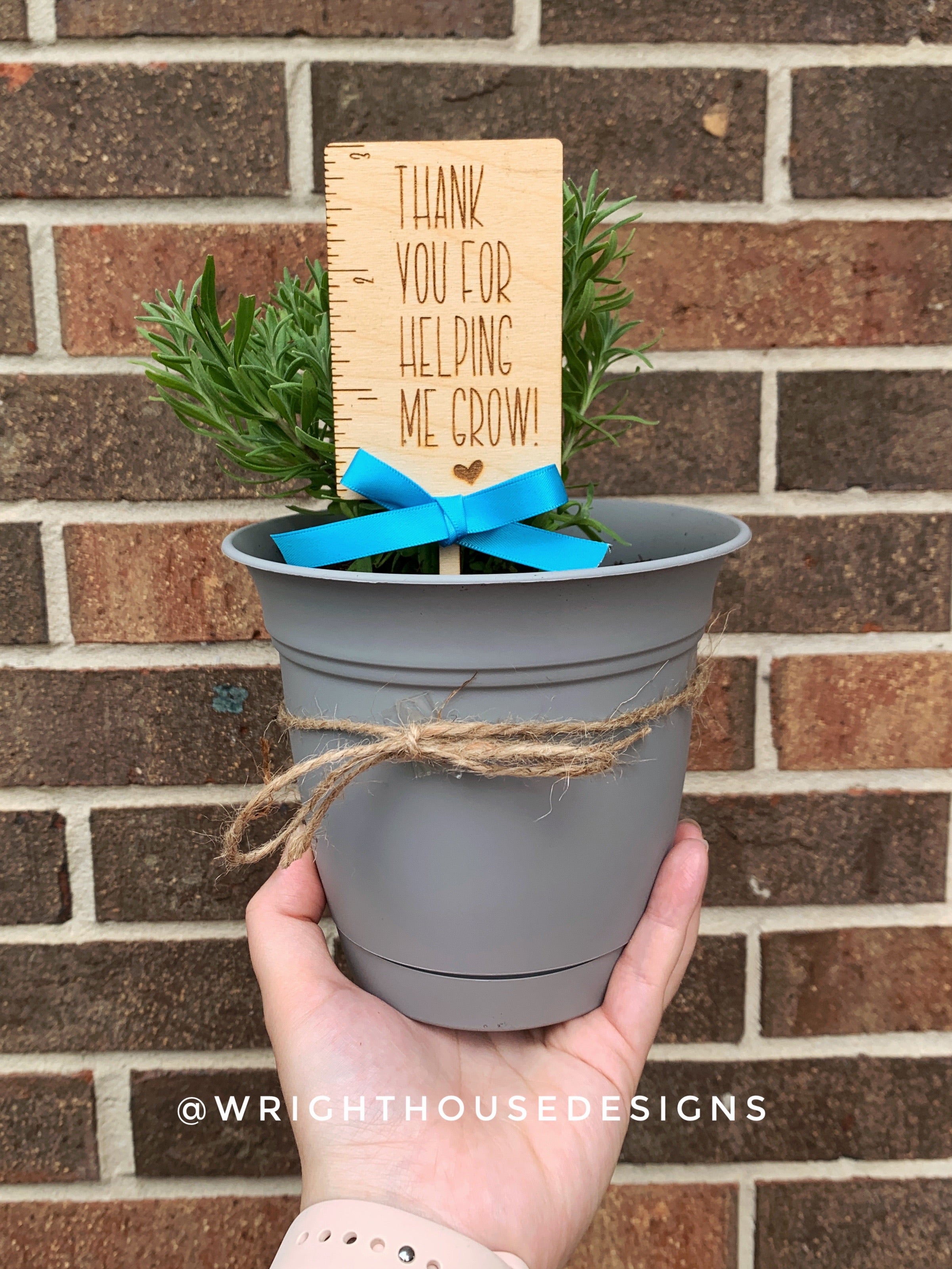 Thank You For Helping Me Grow - Teacher Appreciation Gift