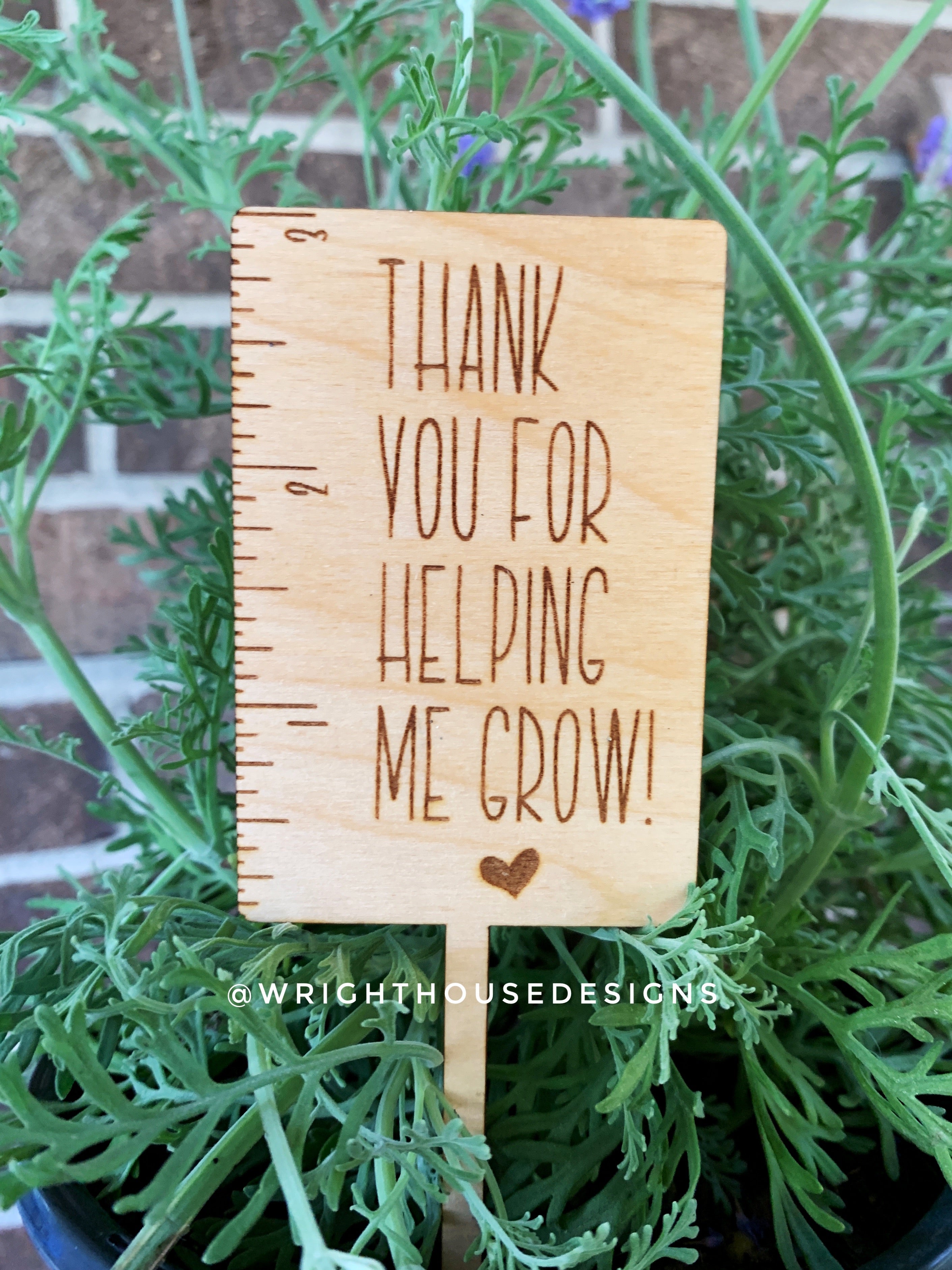 Thank You For Helping Me Grow - Teacher Appreciation Gift