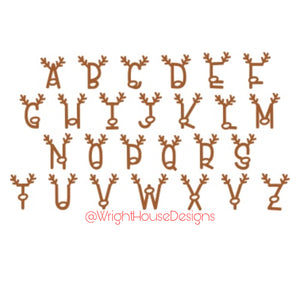 Reindeer Letters - Wooden Christmas Ornament