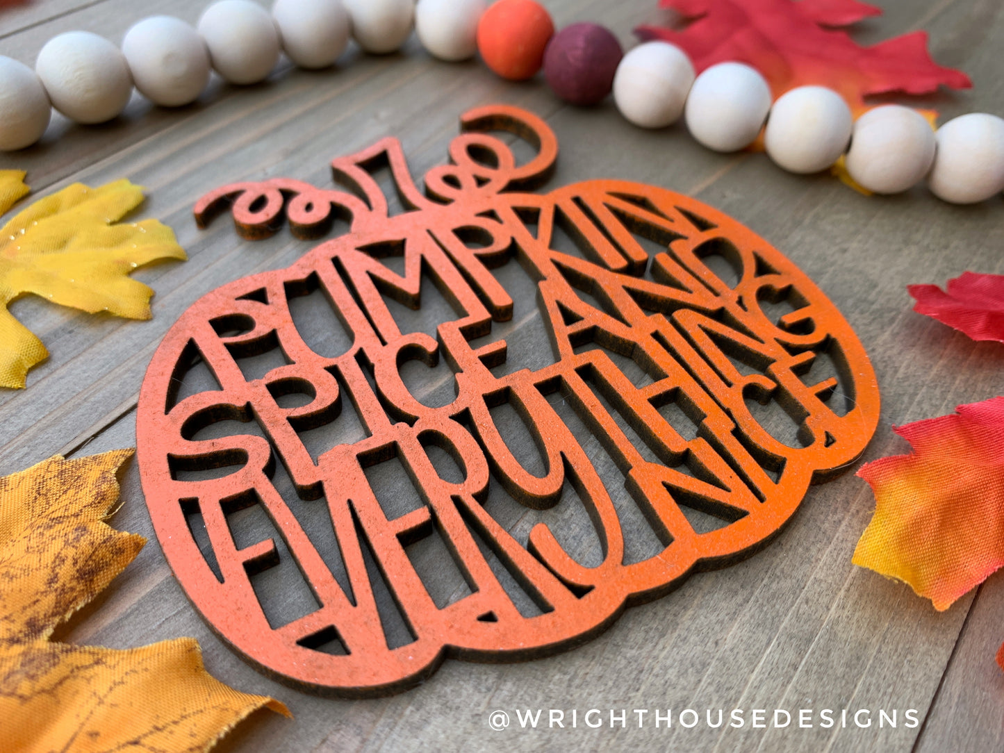 Pumpkin Season - Painted Pumpkin Ornament Set