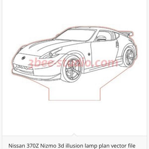Nissan - Acrylic LED Base Light For Car Enthusiasts