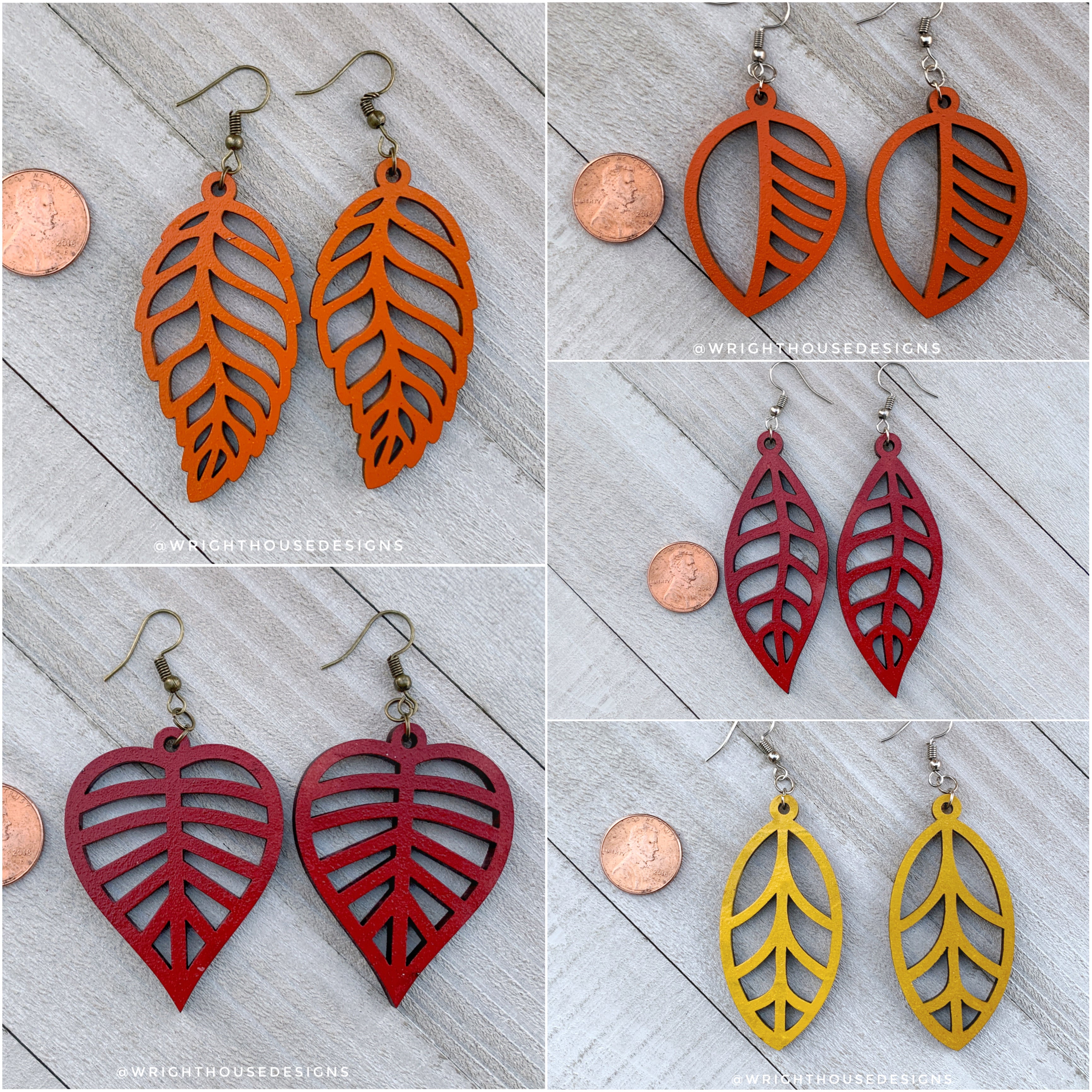 Autumn Leaves  Earrings - Multiple Designs