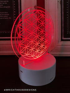 Interchangeable Acrylic LED Base Lights - Custom Requests