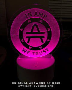 AMP Token Logo - Acrylic LED Base Light