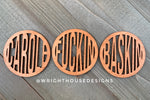 Load image into Gallery viewer, Comical Tiger TV Show Memento - Wooden Coaster Set
