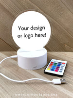 Load image into Gallery viewer, AMP Token Logo - Acrylic LED Base Light
