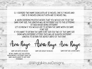 MDF Custom Cut Out Name - Home and Nursery Wall Sign and Accents