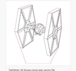 Load image into Gallery viewer, Star Wars Ships - Acrylic LED Base Light - Fan Art For Movie Enthusiasts
