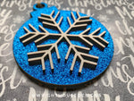 Load image into Gallery viewer, Glitter Card Stock 3D Snowflake - Christmas Tree Ball Ornament
