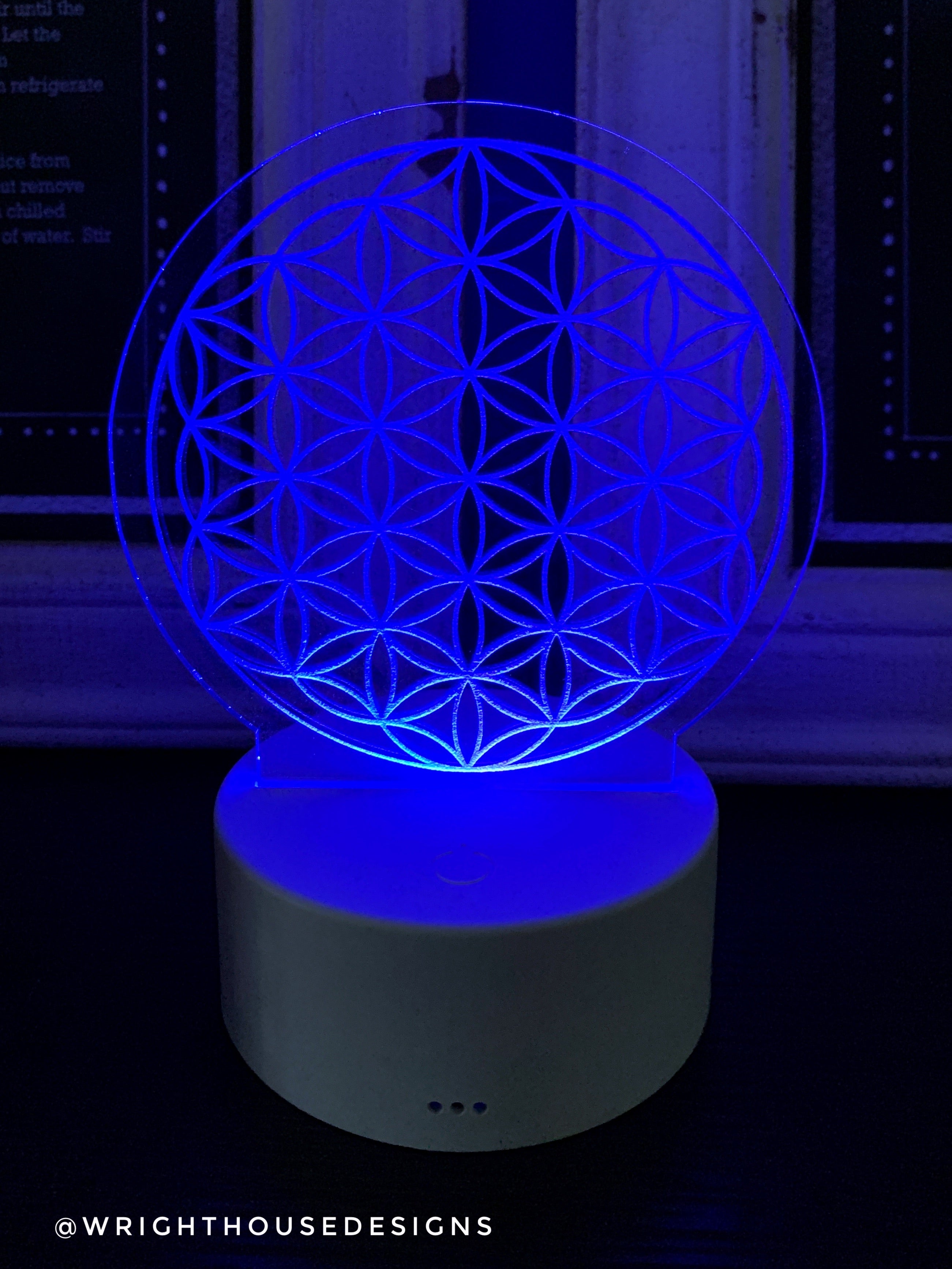 Flower of Life - Acrylic LED Base Light