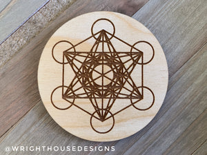Metatron Cube - Wooden Coasters and Grids