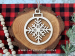 Load image into Gallery viewer, Wooden Snowflakes - Christmas Tree Ornaments - Winter Decorations
